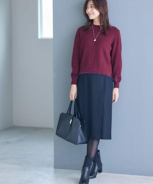 Reflect / リフレクト スカート | 【すっきりシルエット／通勤におすすめ◎】キレイめジャージタイトスカート | 詳細1