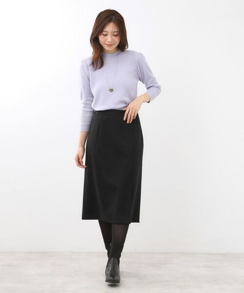 Reflect / リフレクト スカート | 【すっきりシルエット／通勤におすすめ◎】キレイめジャージタイトスカート | 詳細3