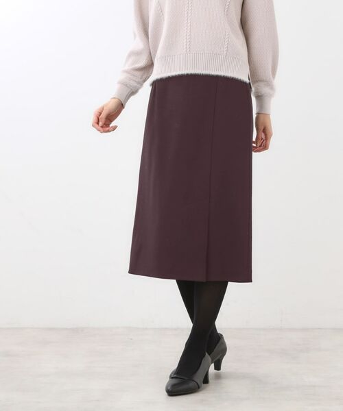 Reflect / リフレクト スカート | 【すっきりシルエット／通勤におすすめ◎】キレイめジャージタイトスカート | 詳細7