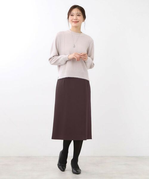 Reflect / リフレクト スカート | 【すっきりシルエット／通勤におすすめ◎】キレイめジャージタイトスカート | 詳細9