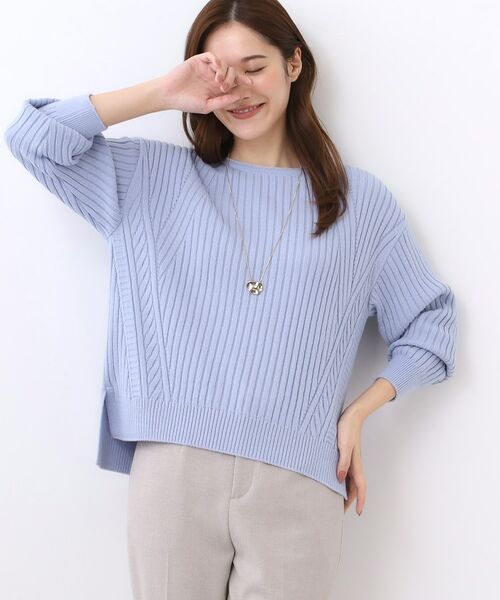 Reflect / リフレクト ニット・セーター | 【ゆったり着られる◎】ワイドリブニットプルオーバー | 詳細10