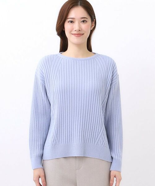 Reflect / リフレクト ニット・セーター | 【ゆったり着られる◎】ワイドリブニットプルオーバー | 詳細14