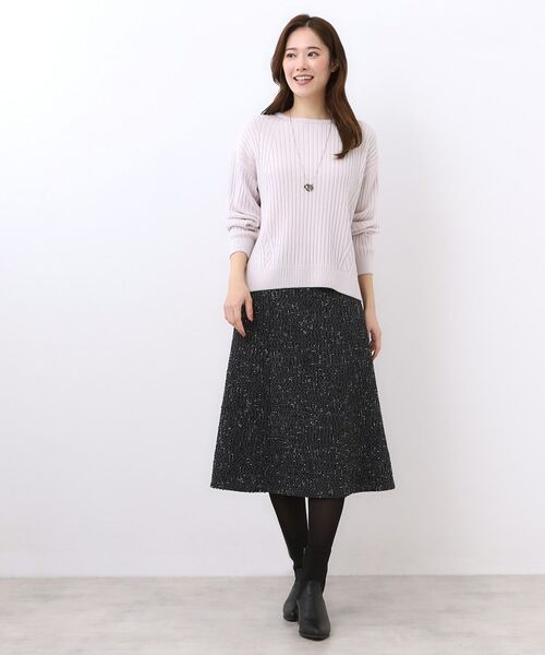 Reflect / リフレクト ニット・セーター | 【ゆったり着られる◎】ワイドリブニットプルオーバー | 詳細3