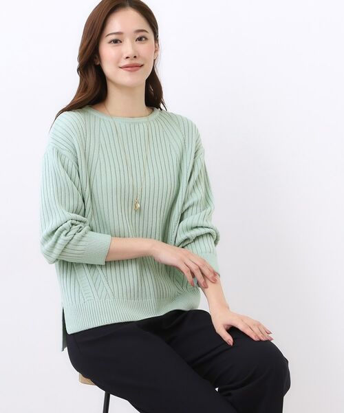 Reflect / リフレクト ニット・セーター | 【ゆったり着られる◎】ワイドリブニットプルオーバー | 詳細6