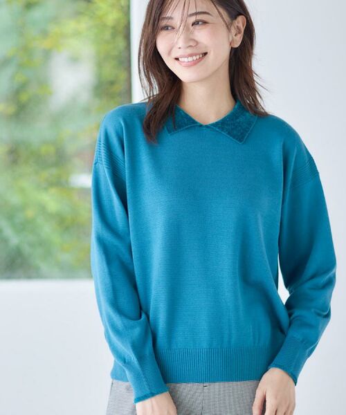 Reflect / リフレクト ニット・セーター | 【着映え◎】衿つきニットトップス | 詳細4