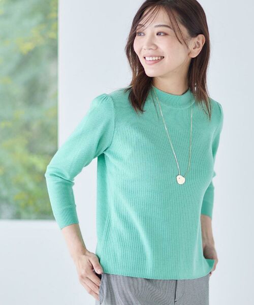 Reflect / リフレクト ニット・セーター | 【選べる5色／アンサンブル可】プチハイネックリブニット | 詳細1