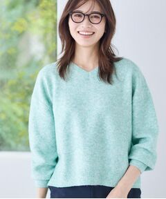 Reflect / リフレクト ニット・セーター | 【選べる5色／ゆったりシルエット】Vネックスパンコールニット