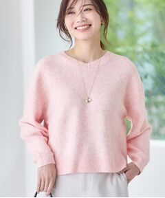 Reflect / リフレクト ニット・セーター | 【選べる5色／ゆったりシルエット】Vネックスパンコールニット