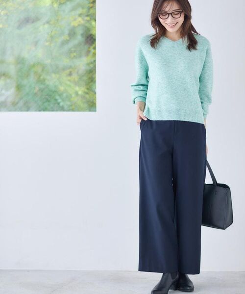 Reflect / リフレクト ニット・セーター | 【選べる5色／ゆったりシルエット】Vネックスパンコールニット | 詳細11