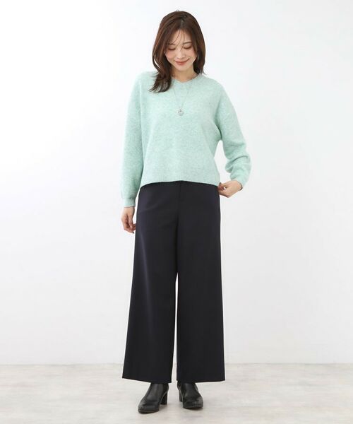 Reflect / リフレクト ニット・セーター | 【選べる5色／ゆったりシルエット】Vネックスパンコールニット | 詳細17