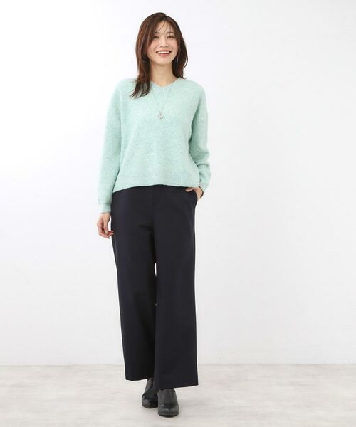 Reflect / リフレクト ニット・セーター | 【選べる5色／ゆったりシルエット】Vネックスパンコールニット | 詳細18