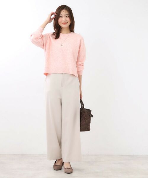 Reflect / リフレクト ニット・セーター | 【選べる5色／ゆったりシルエット】Vネックスパンコールニット | 詳細21