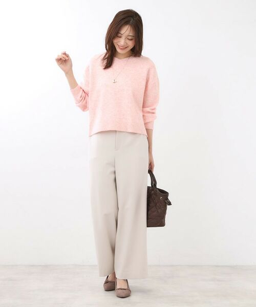 Reflect / リフレクト ニット・セーター | 【選べる5色／ゆったりシルエット】Vネックスパンコールニット | 詳細22