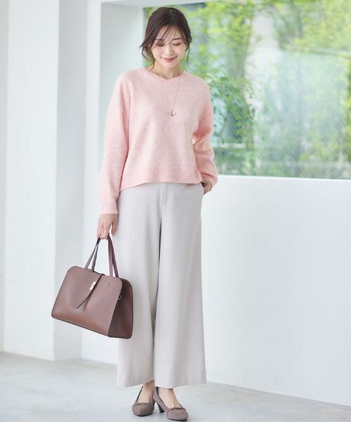 Reflect / リフレクト ニット・セーター | 【選べる5色／ゆったりシルエット】Vネックスパンコールニット | 詳細3