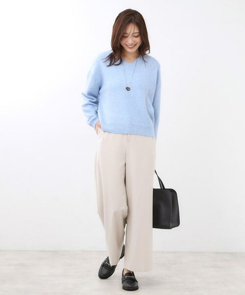 Reflect / リフレクト ニット・セーター | 【選べる5色／ゆったりシルエット】Vネックスパンコールニット | 詳細30