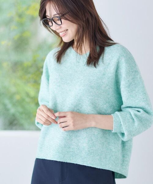 Reflect / リフレクト ニット・セーター | 【選べる5色／ゆったりシルエット】Vネックスパンコールニット | 詳細9