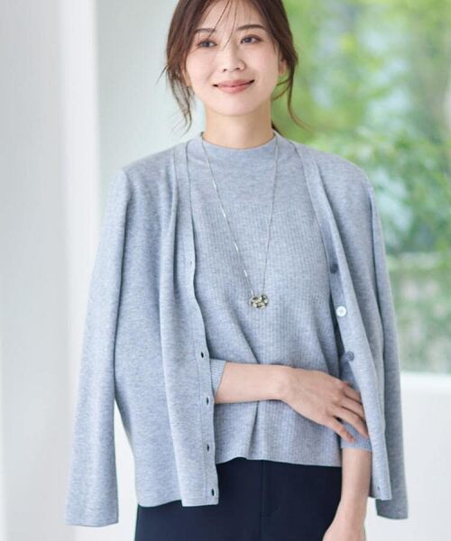 Reflect / リフレクト カーディガン・ボレロ | 【選べる5色／アンサンブル可】Vネックカーディガン | 詳細1