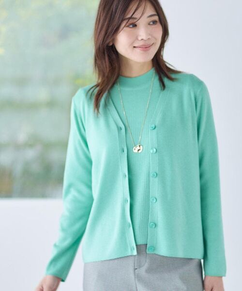 Reflect / リフレクト カーディガン・ボレロ | 【選べる5色／アンサンブル可】Vネックカーディガン | 詳細4