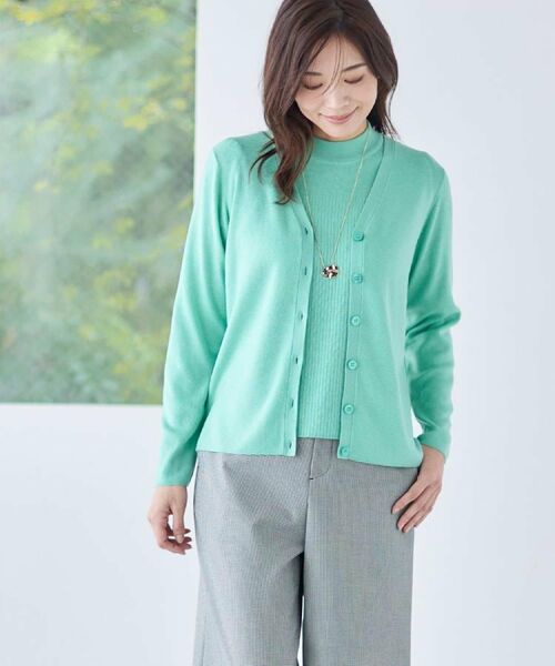 Reflect / リフレクト カーディガン・ボレロ | 【選べる5色／アンサンブル可】Vネックカーディガン | 詳細5