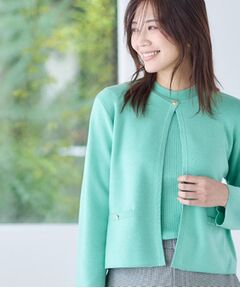 Reflect / リフレクト カーディガン・ボレロ | 【選べる5色／アンサンブル可】クルーネックカーディガン