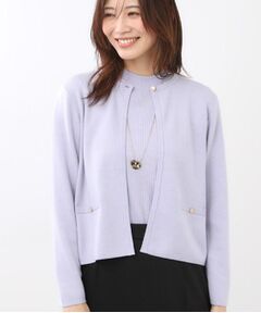 Reflect / リフレクト カーディガン・ボレロ | 【選べる5色／アンサンブル可】クルーネックカーディガン