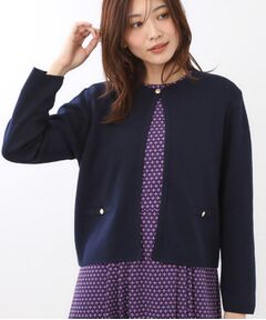 Reflect / リフレクト カーディガン・ボレロ | 【選べる5色／アンサンブル可】クルーネックカーディガン