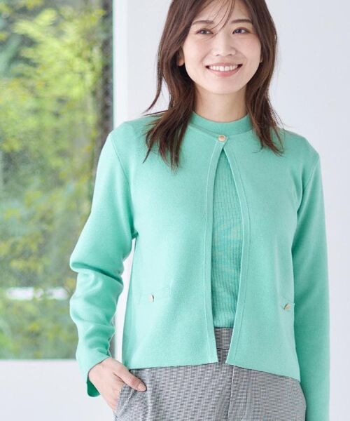 Reflect / リフレクト カーディガン・ボレロ | 【選べる5色／アンサンブル可】クルーネックカーディガン | 詳細1