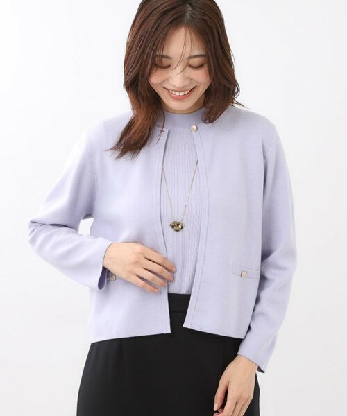 Reflect / リフレクト カーディガン・ボレロ | 【選べる5色／アンサンブル可】クルーネックカーディガン | 詳細14