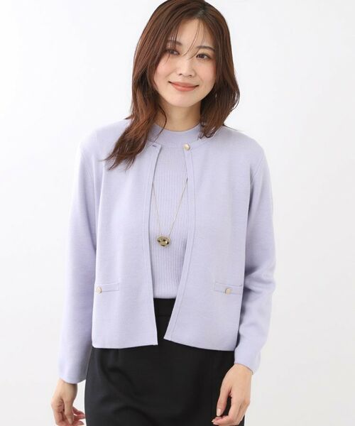 Reflect / リフレクト カーディガン・ボレロ | 【選べる5色／アンサンブル可】クルーネックカーディガン | 詳細15