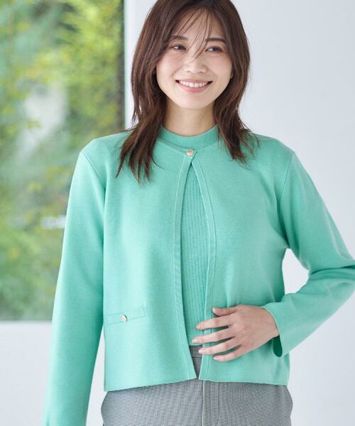 Reflect / リフレクト カーディガン・ボレロ | 【選べる5色／アンサンブル可】クルーネックカーディガン | 詳細2