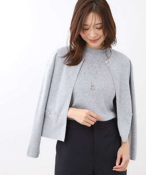 Reflect / リフレクト カーディガン・ボレロ | 【選べる5色／アンサンブル可】クルーネックカーディガン | 詳細6