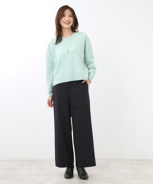 Reflect / リフレクト パンツ | 【裏起毛／ゆったりシルエット】ストレートワイドパンツ | 詳細11