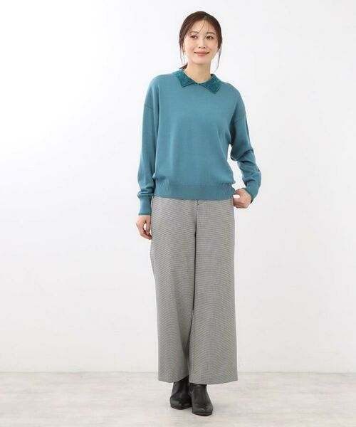 Reflect / リフレクト パンツ | 【裏起毛／ゆったりシルエット】ストレートワイドパンツ | 詳細15