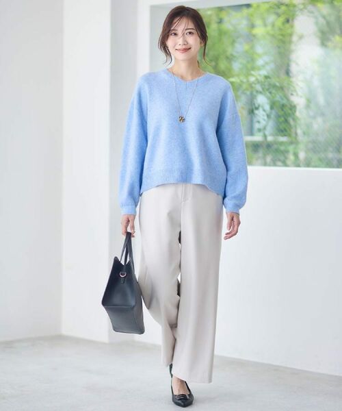 Reflect / リフレクト パンツ | 【裏起毛／ゆったりシルエット】ストレートワイドパンツ | 詳細2