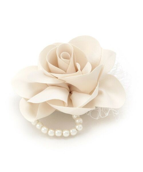 Reflect / リフレクト ブローチ・コサージュ | 【フォーマル／入卒】レースフラワーミニコサージュ（グレージュ(050)）