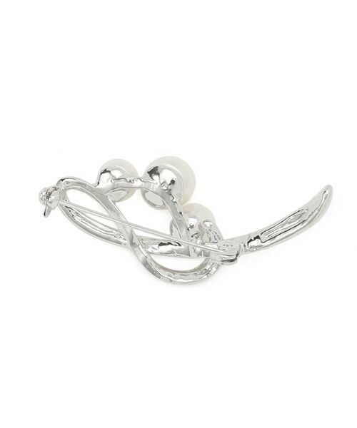 Reflect / リフレクト ブローチ・コサージュ | 【フォーマル／入卒】パール調×リーフデザインブローチ | 詳細2