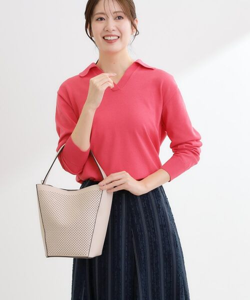 Reflect / リフレクト ショルダーバッグ | 【肩掛けショルダー付き】パンチングデザインワンショルダーバッグ | 詳細1