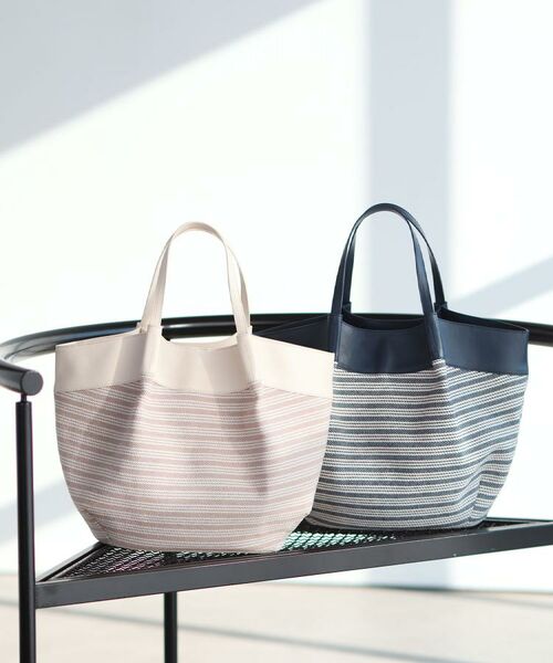 Reflect / リフレクト トートバッグ | 【しっかり容量◎】キャンバス地ボーダートートバッグ | 詳細1