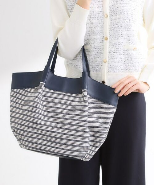 Reflect / リフレクト トートバッグ | 【しっかり容量◎】キャンバス地ボーダートートバッグ | 詳細12
