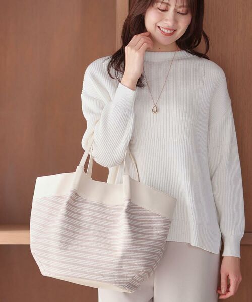 Reflect / リフレクト トートバッグ | 【しっかり容量◎】キャンバス地ボーダートートバッグ | 詳細2