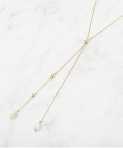 Reflect / リフレクト ネックレス・ペンダント・チョーカー | 【長さ調節可】天然シェル×ラリエットデザインネックレス