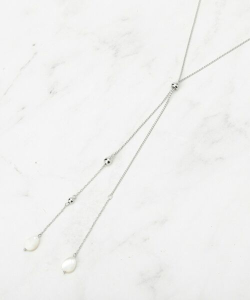 Reflect / リフレクト ネックレス・ペンダント・チョーカー | 【長さ調節可】天然シェル×ラリエットデザインネックレス | 詳細4