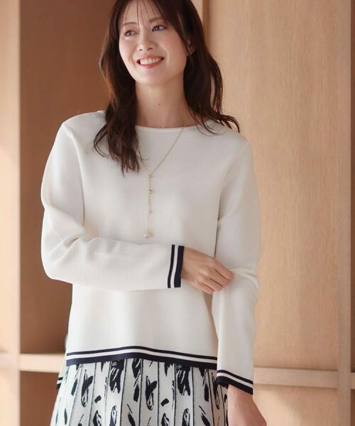 Reflect / リフレクト ニット・セーター | 【セットアップ可】ダブルジャカードニットプルオーバー | 詳細1