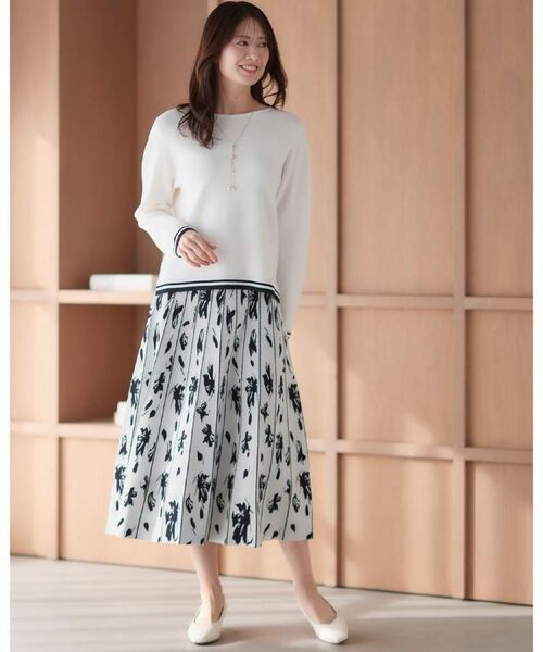 Reflect / リフレクト ニット・セーター | 【セットアップ可】ダブルジャカードニットプルオーバー | 詳細2