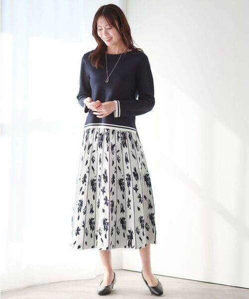 Reflect / リフレクト ニット・セーター | 【セットアップ可】ダブルジャカードニットプルオーバー | 詳細26