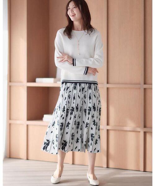 Reflect / リフレクト ニット・セーター | 【セットアップ可】ダブルジャカードニットプルオーバー | 詳細3