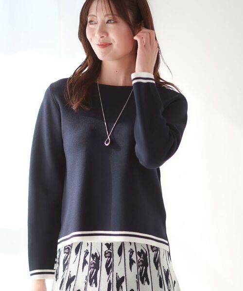 Reflect / リフレクト ニット・セーター | 【セットアップ可】ダブルジャカードニットプルオーバー | 詳細4