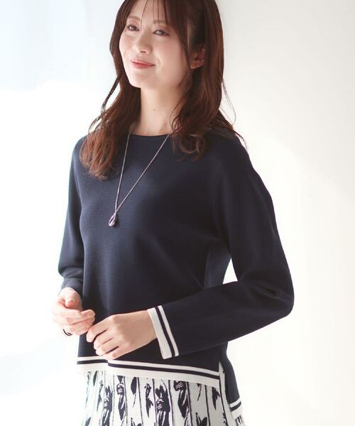 Reflect / リフレクト ニット・セーター | 【セットアップ可】ダブルジャカードニットプルオーバー | 詳細5