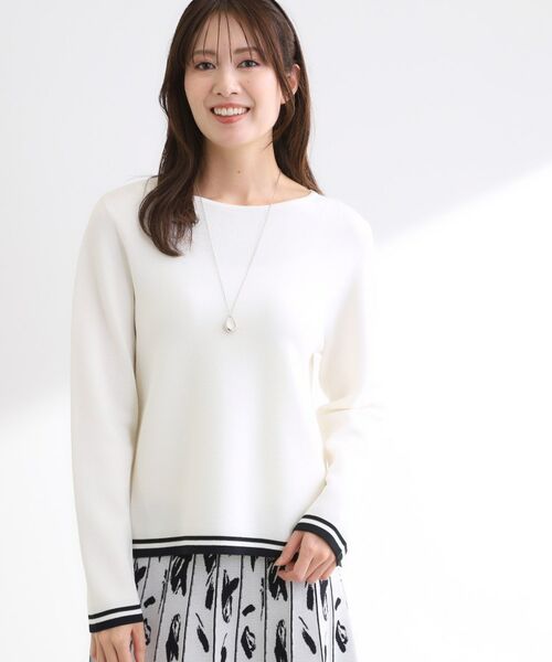 Reflect / リフレクト ニット・セーター | 【セットアップ可】ダブルジャカードニットプルオーバー | 詳細8