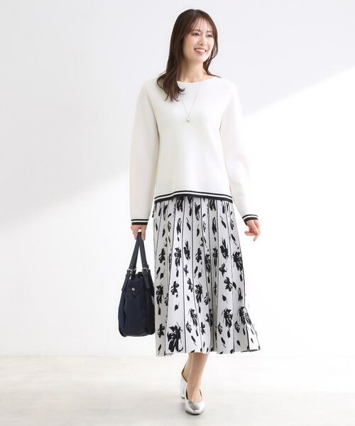 Reflect / リフレクト ニット・セーター | 【セットアップ可】ダブルジャカードニットプルオーバー | 詳細9